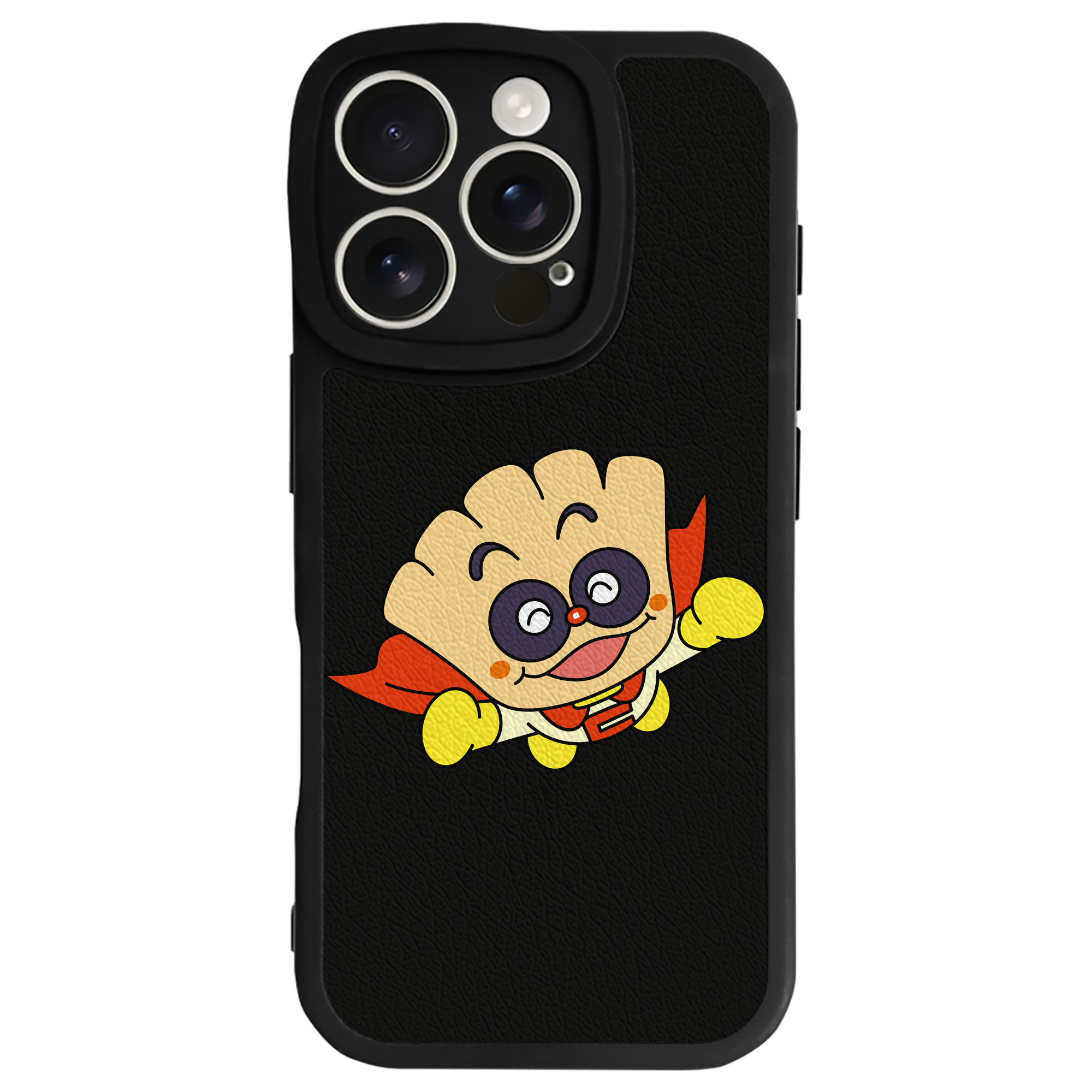 （画像用） アンパンマン Anpanman 【iPhone 16シリーズ対応】シリコンスマホケース（レザー調） 材質：シリコン
